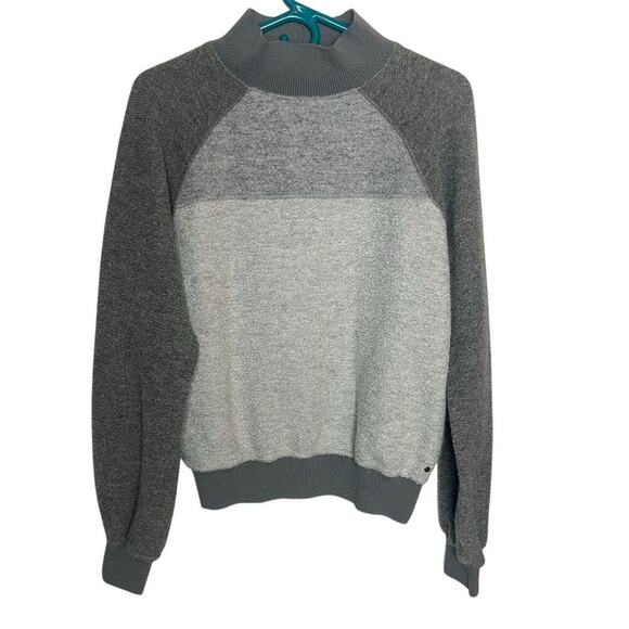 Prana Women's Flint Brook Pullover Sweater M Multicolor Mock Neck Long Sleeve - Picture 3 of 7